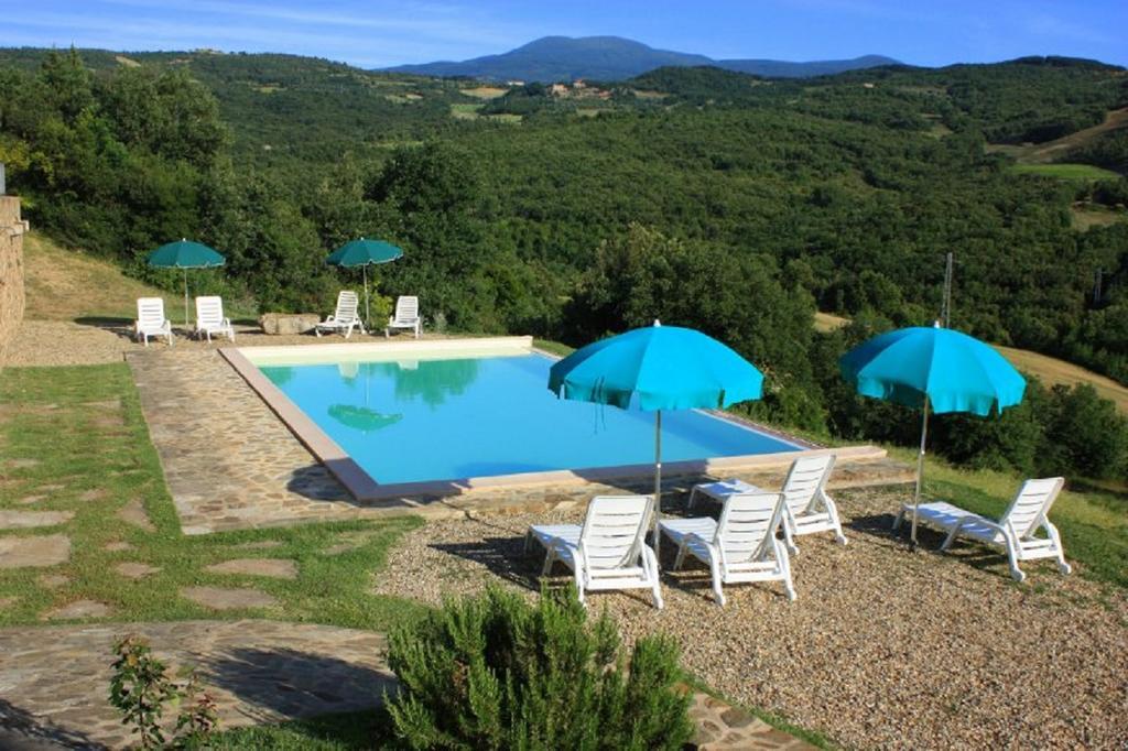 Le Piane Villa Castiglione d'Orcia Luaran gambar